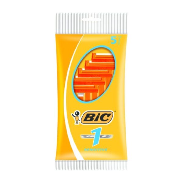 Bic 1 Sensitive Razor, 5pieces