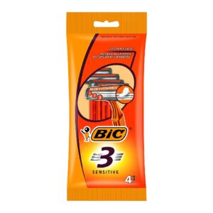 Bic 3 Series Sensitive Razor, 4pcs