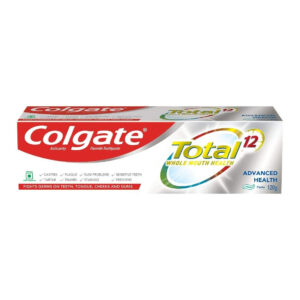 Colgate Total Whole Mouth Health, Antibacterial Toothpaste, 120Gm + 120Gm (Advanced Health, Saver Pack)
