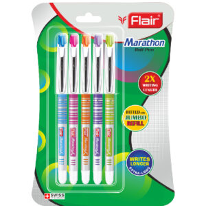 Flair Marathon Ball Pen, 5Pcs
