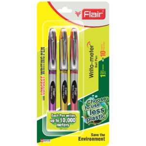Flair Writometer Ball Pen, 3Pcs
