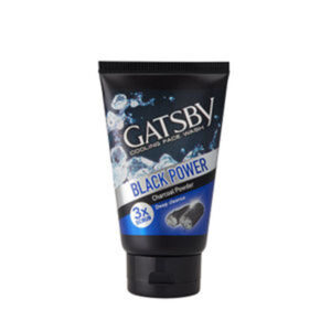 Gatsby Black Power Charcoal Powder Deep Cleanse Cooling Face Wash, 100gm
