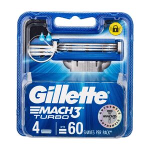 Gillette Mach3 Turbo Blade, 4 Blades