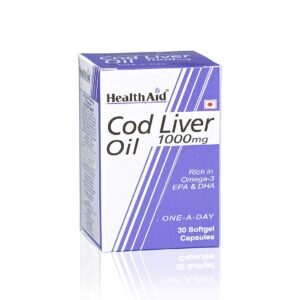 Health Aid Cod Liver Oil 1000mg capsule, 30caps