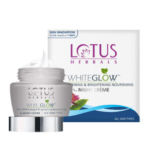 Lotus Herbals White Glow Whitening And Brightening Night Cream, 60gm