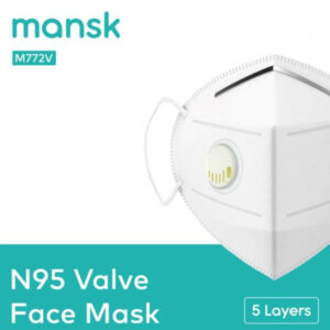 Mansk N95 Valve Face Mask, 1piece