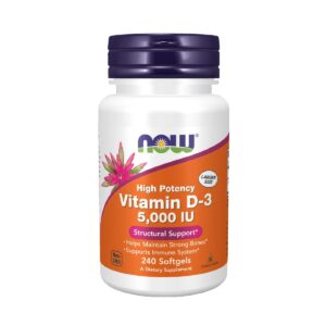 Now Vitamin-D3 5000 IU capsule, 240caps