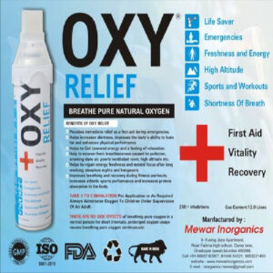Oxy Relief Portable Oxygen Can, 12liter