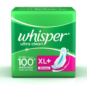 Whisper Ultra Clean Xl Plus Wings, 15pcs