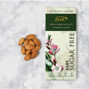Zevic Belgian Dark Roast Alm Chocolate, 40gm