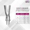 Tynor Compression Stocking Mid Thigh Classic (Medium) - Image 6