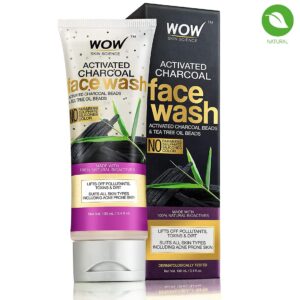 WOW Skin Science Activated Charcoal Face Wash, 100ml