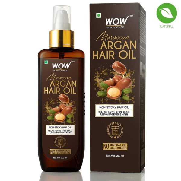 WOW  Skin Science Moroccan Argan Hair Oil, 200ml