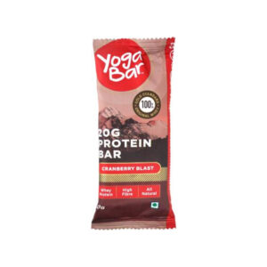 Yogabar Protein Chocolate Cranberry, 60gm