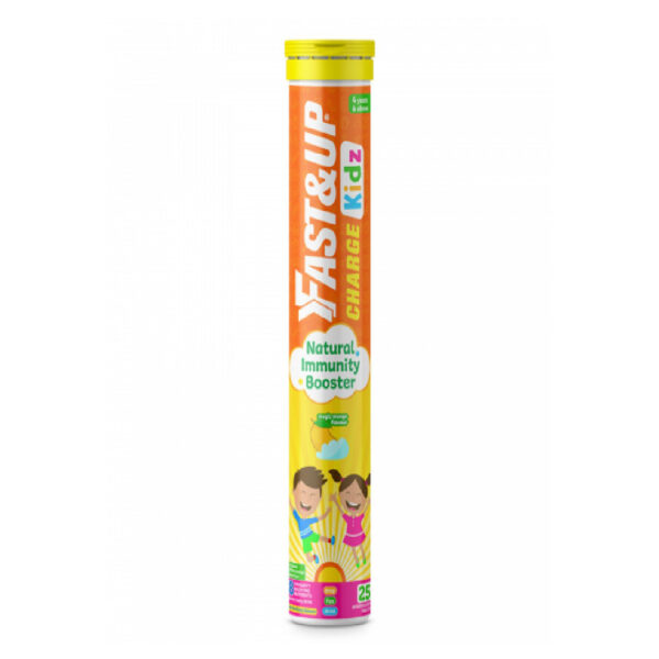 Fast & Up Charge Kidz Natural Immunity Booster Magic Mango Effervescent Tablet, 25tabs