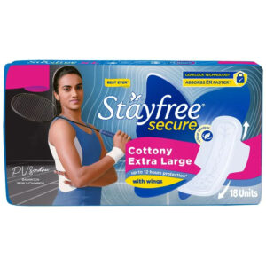Stayfree Secure Cottony XL, 18pcs