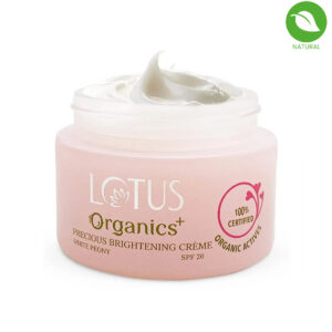Lotus Organic Precious Brightening Creme SPF20, 50gm
