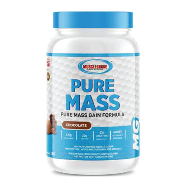 MuscleGrade Pure Mass Chocolate Powder, 1kg