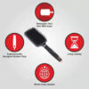 Gubb Elite Paddle Brush with Pin, 1pc - Image 3