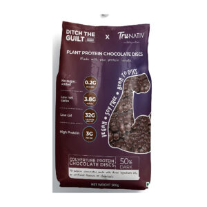 Trunativ Plant protein Chocolate Discs, 200gm