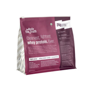 The Whole Truth Light Cocoa Whey Protein Isolate+Concentrate, 1kg