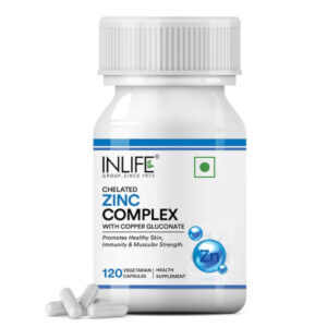 Inlife Chelated Zinc Complex, 120Caps