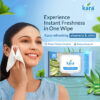 Kara Aloe Vera & Mint Oil Refreshing Wipes, 25pcs - Image 2