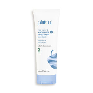 Plum Simply Bright 2% Niacinamide Face Wash With Rice Water, 100ml