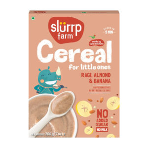 Slurrp Farm Ragi, Almond and Banana Cereal, 200gm