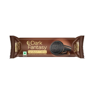 Sunfeast Dark Fantasy Choco Cr鐚玬e Biscuits, 83gm
