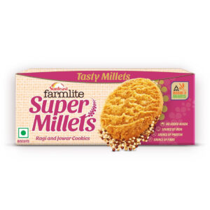 Sunfeast Farmlite Super Millets Ragi & Jowar Cookies, 75gm