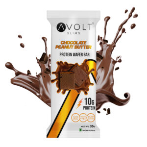 Avolt Chocolate Peanut Protein Wafer Bar, 35gm