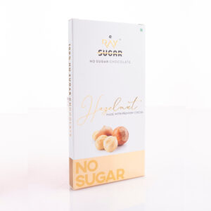 RAY No Sugar 57% Dark Chocolate Hazelnut, 90gm