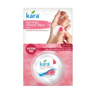 Kara Nail Polish Remover Wipes (Rose), 30pcs