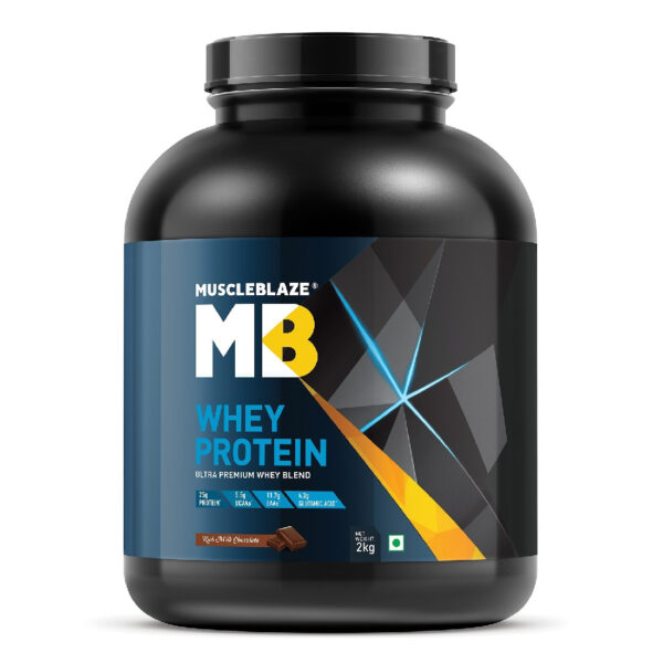 MuscleBlaze Rich Milk Chocolate Whey Protein, 2Kg